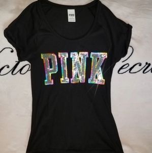 ISO Pink Victoria's Secret rainbow sequin top